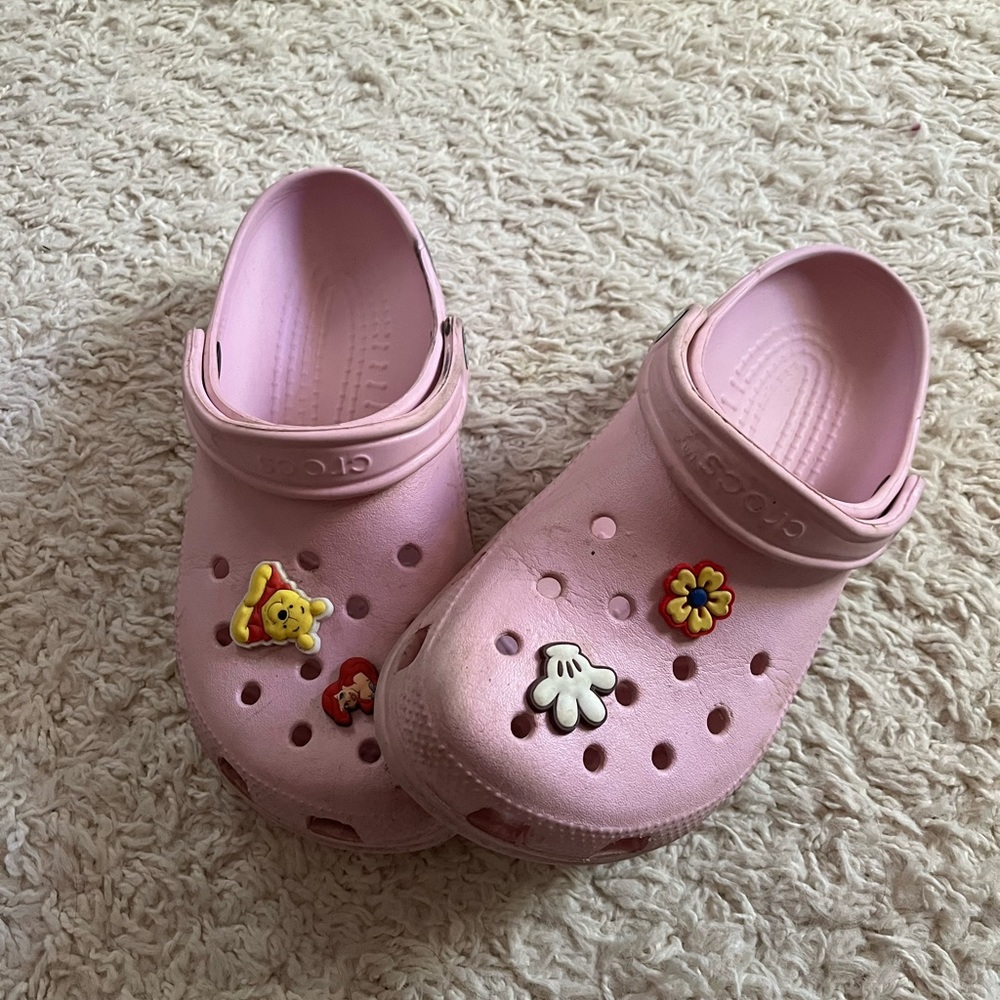 light pink crocs!